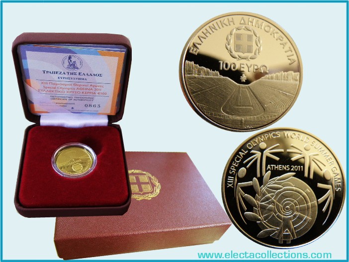 Griechenland  - 100 Euro Goldmünze, Special Olympics 2011